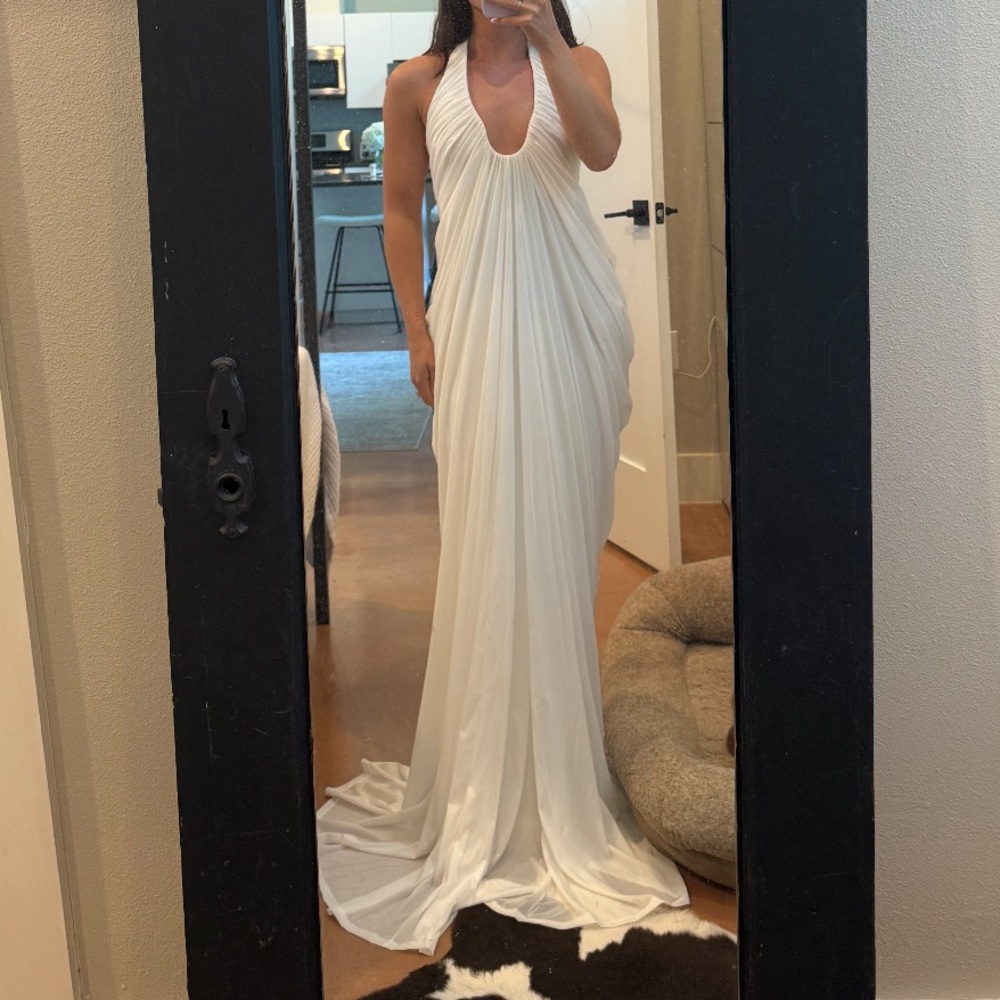 LEAU Cascade Drape Gown Size XS